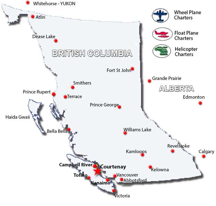 Courtenay Charter Flights